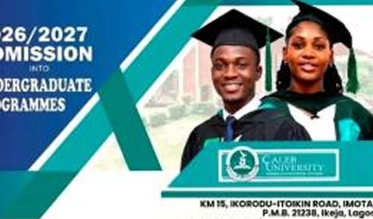 Caleb University Post-UTME/DE 2026: Cut-off mark, Eligibility and Registration Details