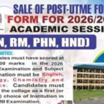 Archbishop Charles Heerey Memorial College of Nursing Sciences, Aba Nursing Post-UTME form, 2026/2027